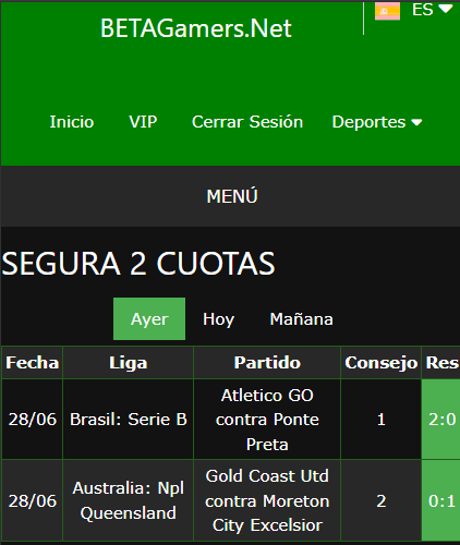 boleto de apuesta vip ganada